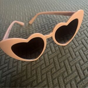 Mulberry Grand Pink Heart Shaped Sunglasses - Excellent Condition